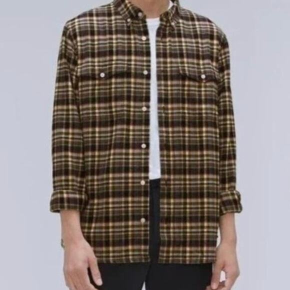Everlane Other - Everlane Men's Flannel Button Down Shirt Large Beech Plaid NWT